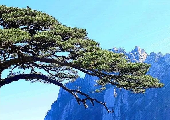 画美丽的科技画，简单又美丽的美景画